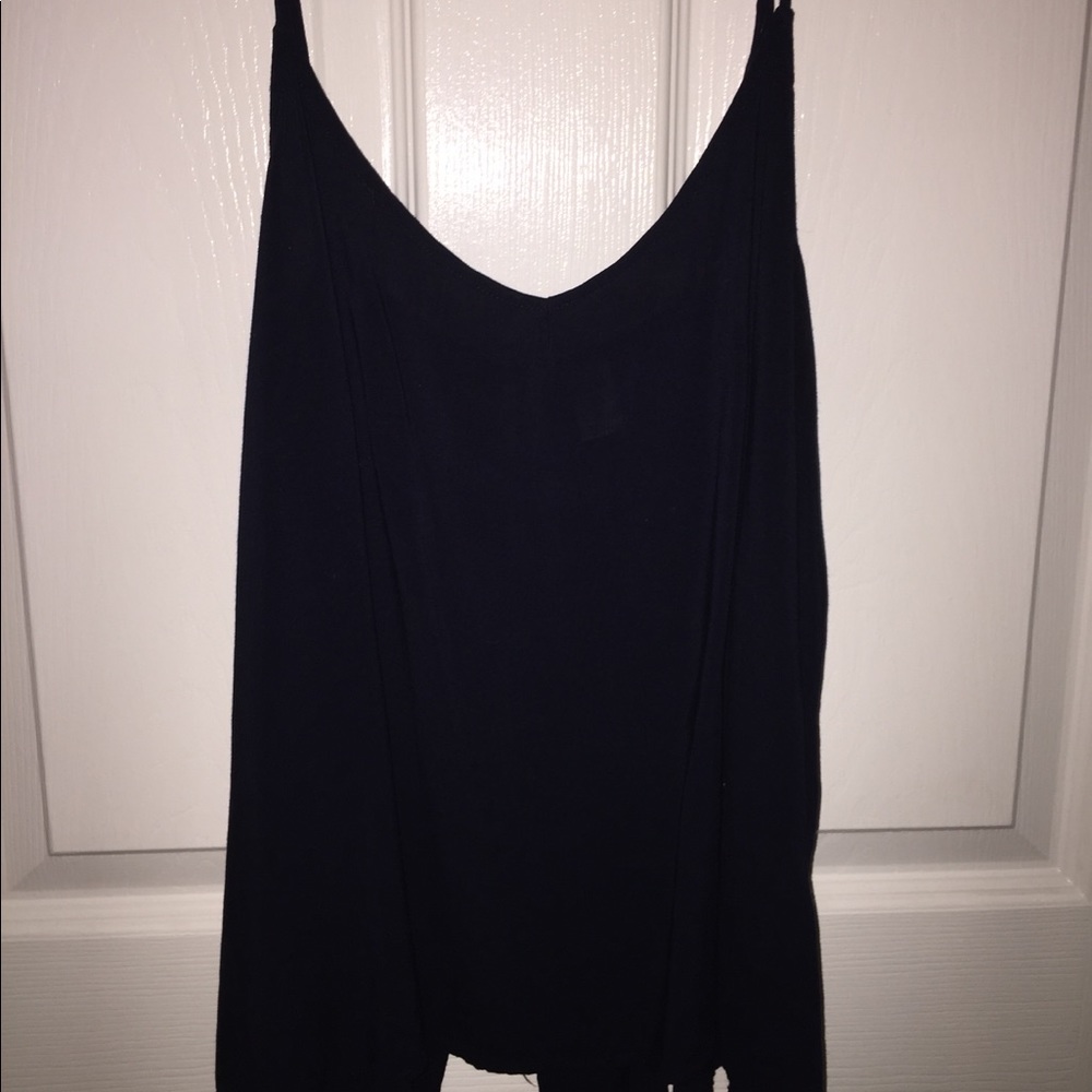 Navy cute tank top